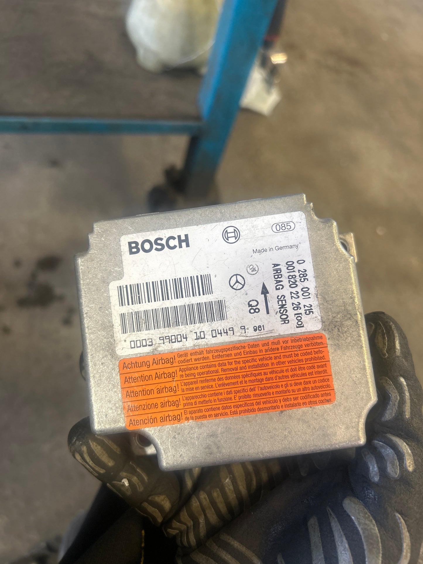 Air bag sensor